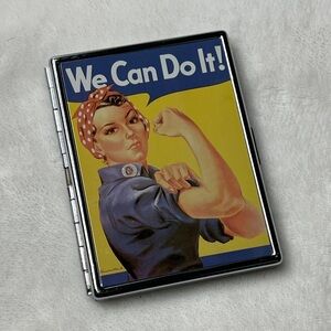 Vintage Rosie the Riveter 'We Can Do It!' Metal Case